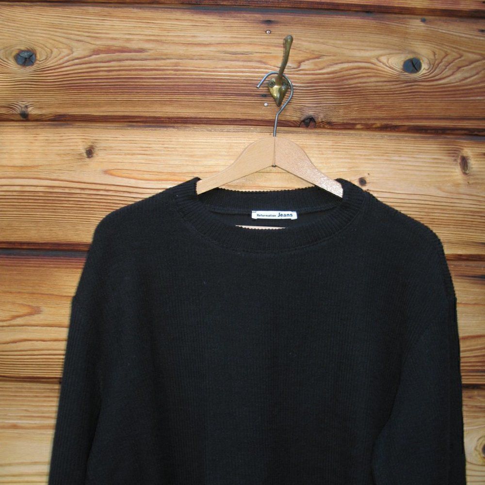 NWT Reformation Cropped Ribbed Pullover Top - Picture 4 of 10